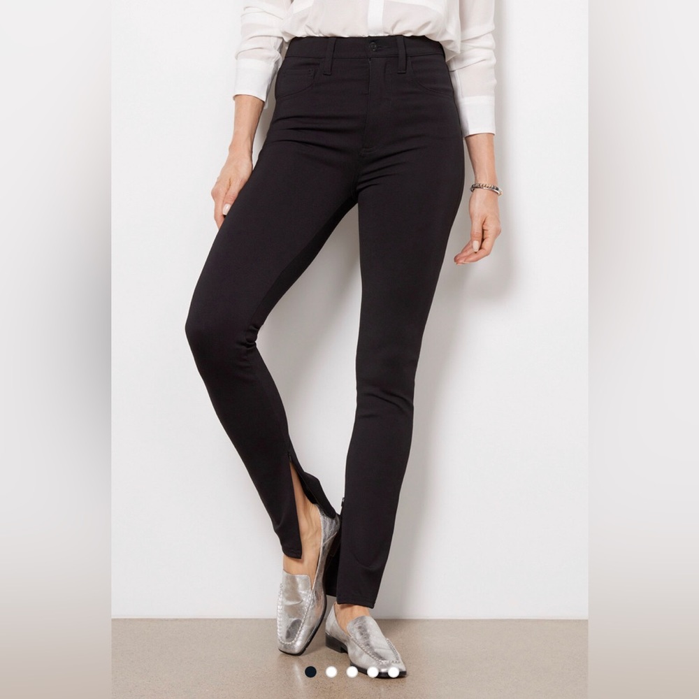 Pistola Split Hem Black Pants